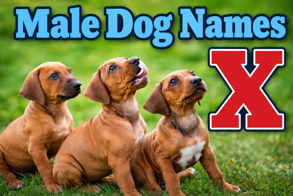Male Dog Names X